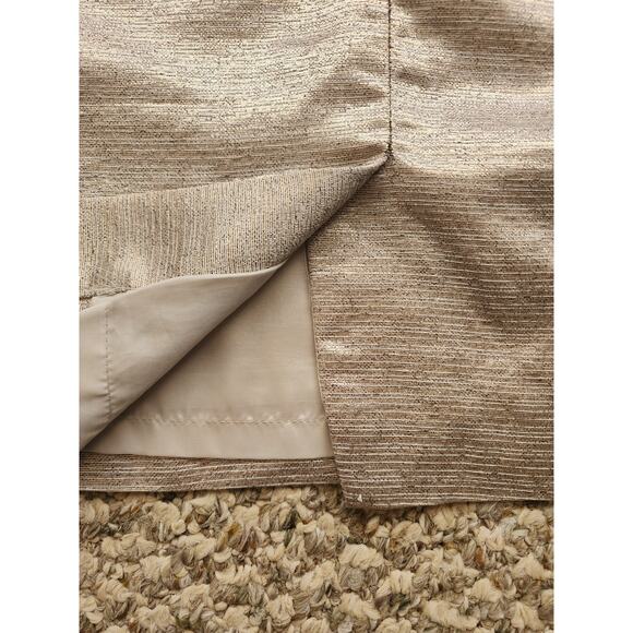 Ann Taylor LOFT Dazzling Gold Lined Skirt Size 8 - Picture 5 of 8